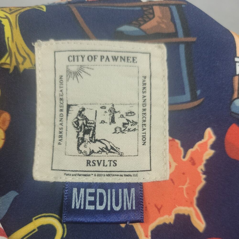 RSVLTS Shirt Mens Medium Parks and Recreation Ron Swansons Shirt of Greatness - Picture 8 of 8